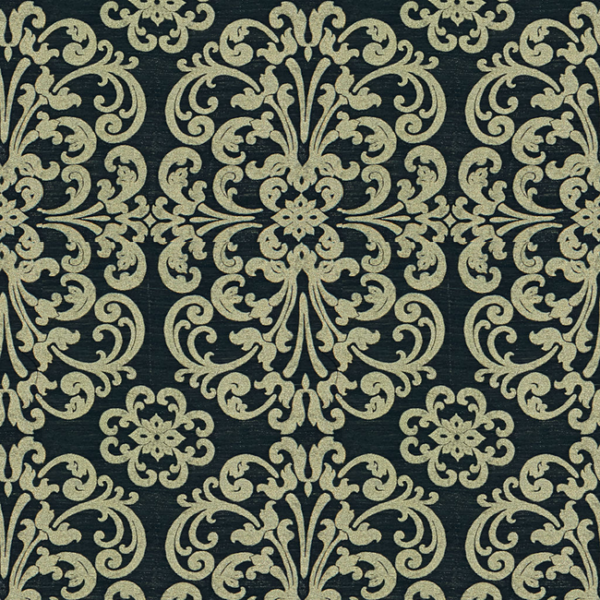 Kravet Couture METALLIC MOTIF - INK BLUE upholstery fabric swatch for sample-first furniture planning
