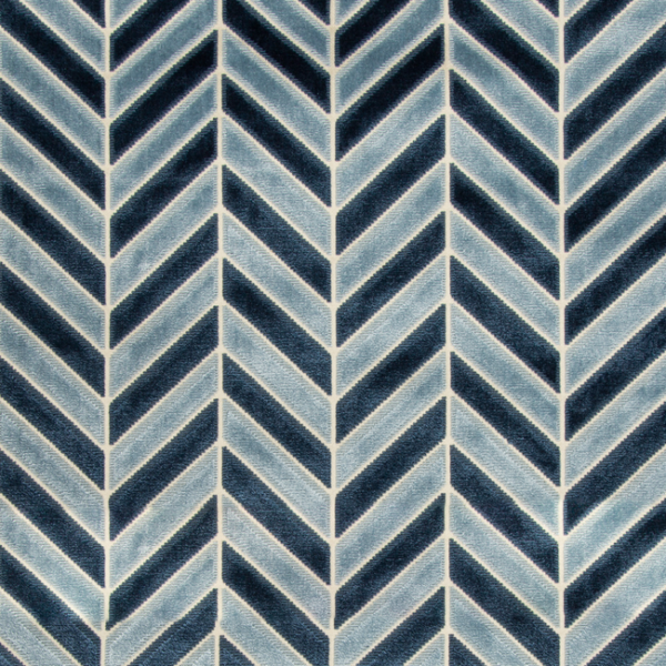 Kravet Couture PINNACLE VELVET - NAVY upholstery fabric swatch for sample-first furniture planning