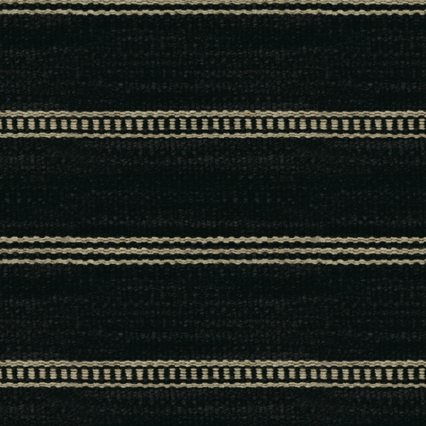 Kravet Couture SADDLE STRIPE - ONYX upholstery fabric swatch for sample-first furniture planning