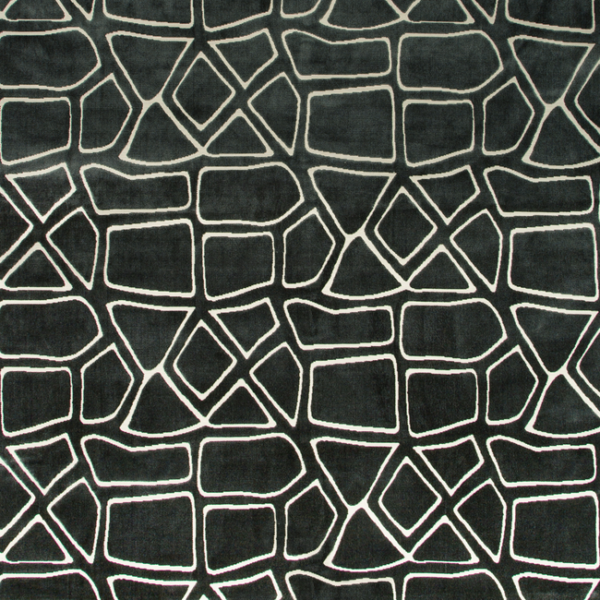 Kravet Design Designer Barclay Butera MURAL VELVET - NEPTUNE upholstery fabric swatch for sample-first furniture planning