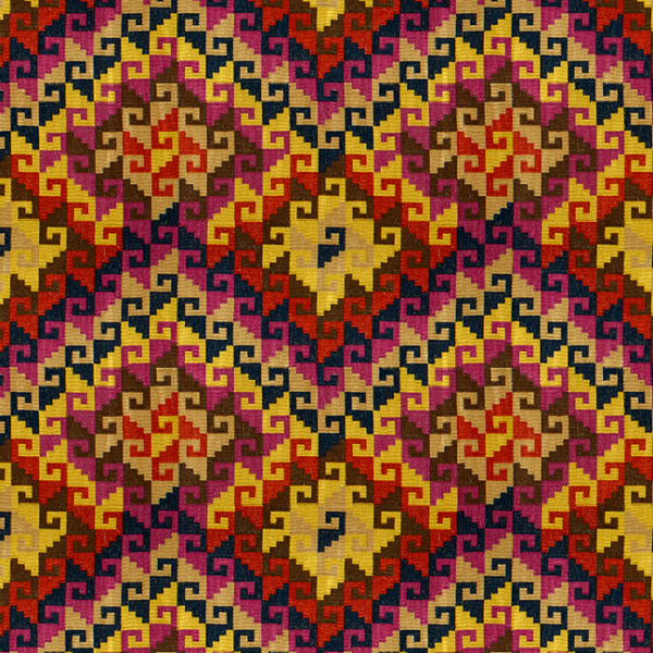 Kravet Design Designer Museum Of New Mexico BANDELIER - PINATA upholstery fabric swatch for sample-first furniture planning