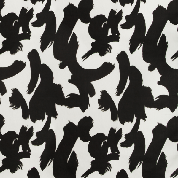 Kravet Design Designer kate spade new york BOLDSTROKE - BLACK upholstery fabric swatch for sample-first furniture planning