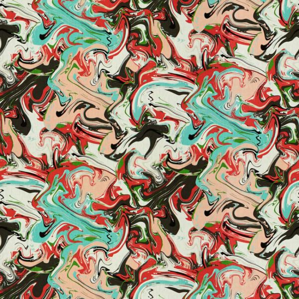 Kravet Design Designer kate spade new york MARBLE SWIRL - MULTI upholstery fabric swatch for sample-first furniture planning