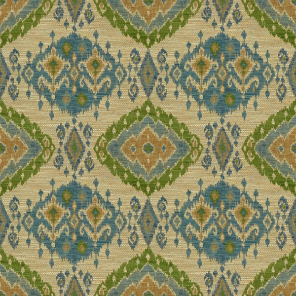 LEE JOFA AERIN COLLECTION II BOSHAM - TEAL/GREEN upholstery fabric swatch for sample-first furniture planning