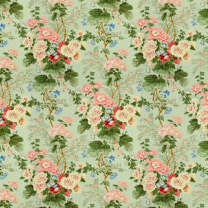Althea Print - River B upholstery fabric swatch