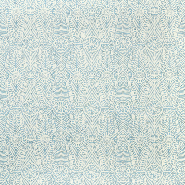 LEE JOFA AVONDALE DRAYTON PRINT - AEGEAN upholstery fabric swatch for sample-first furniture planning