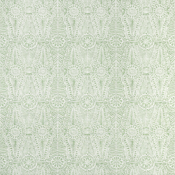 LEE JOFA AVONDALE DRAYTON PRINT - MOSS upholstery fabric swatch for sample-first furniture planning