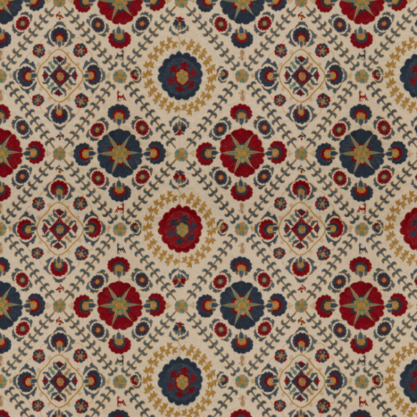LEE JOFA AYLA TRELLIS - INDIGO/RED 2012106.519.0