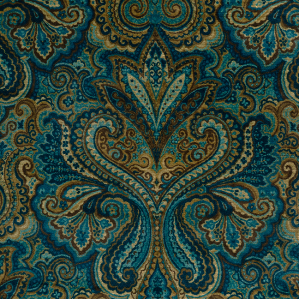 LEE JOFA BARWICK VELVETS CARSWELL VELVET - MARINE/SKY upholstery fabric swatch for sample-first furniture planning