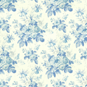 Blithfield Caroline - Blue upholstery fabric swatch