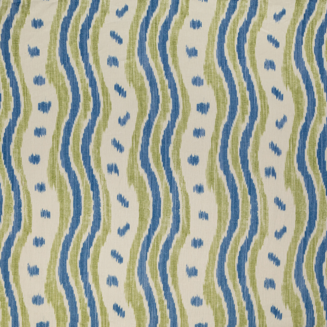 LEE JOFA BLITHFIELD IKAT STRIPE - BLUE/LIME BFC-3687.523.0