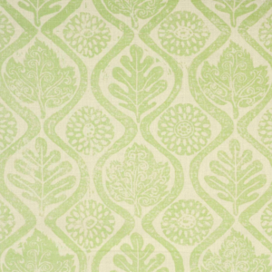Blithfield Oakleaves - Lime upholstery fabric swatch