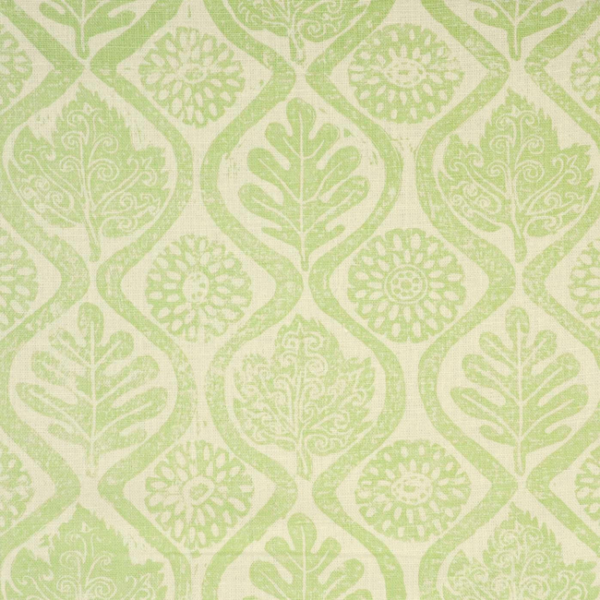 LEE JOFA BLITHFIELD OAKLEAVES - LIME upholstery fabric swatch for sample-first furniture planning