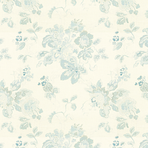 LEE JOFA BLITHFIELD PARNHAM - BLUE upholstery fabric swatch for sample-first furniture planning