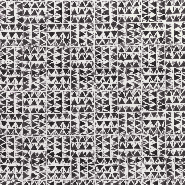 LEE JOFA BRECKENRIDGE YAMPA PRINT - SMOKE upholstery fabric swatch for sample-first furniture planning
