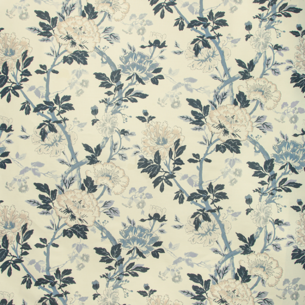 LEE JOFA CARRIER AND COMPANY CARRIER AND COMPANY INISFREE - DENIM upholstery fabric swatch for sample-first furniture planning