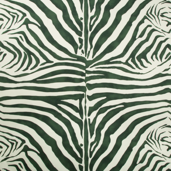 LEE JOFA DINISEN PRINT - EMERALD upholstery fabric swatch for sample-first furniture planning