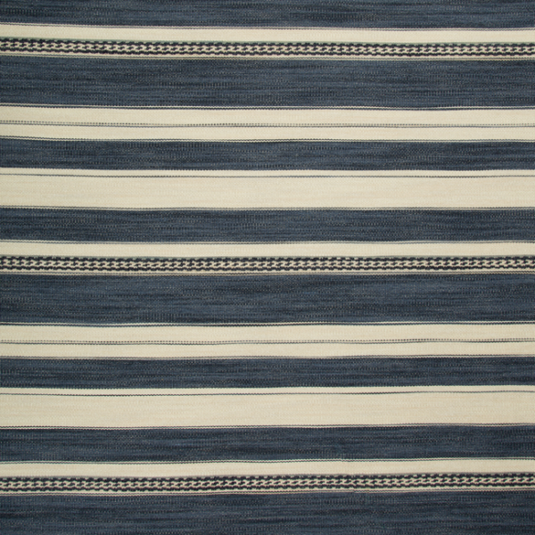 LEE JOFA ENTOTO STRIPE - BLUE/INDIGO upholstery fabric swatch for sample-first furniture planning