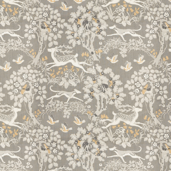 LEE JOFA ERIC COHLER DESIGN MILLE FLEUR - SILVER upholstery fabric swatch for sample-first furniture planning