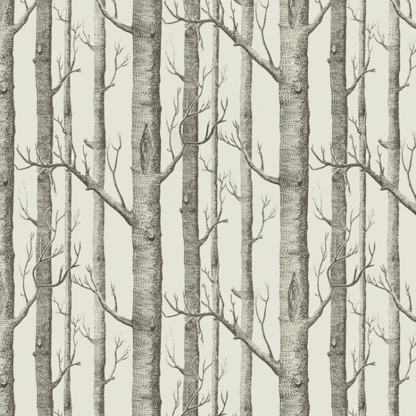 LEE JOFA ERIC COHLER DESIGN WOODS PRINT - GRAPHITE upholstery fabric swatch for sample-first furniture planning