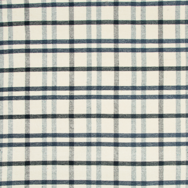 LEE JOFA FANNIN PLAID - BLUE/NAVY upholstery fabric swatch for sample-first furniture planning