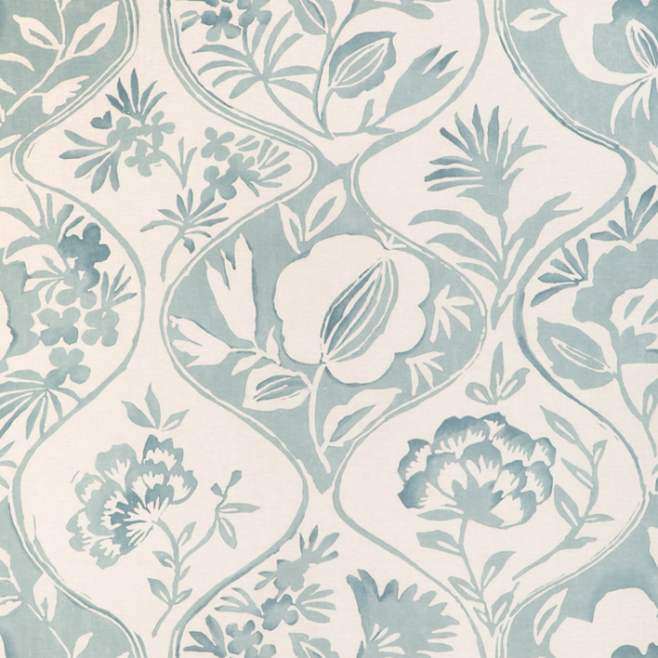LEE JOFA GARDEN WALK CALATHEA PRINT - AQUA 2023141.13.0