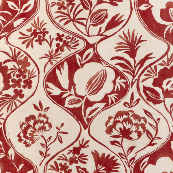 LEE JOFA GARDEN WALK CALATHEA PRINT - RED 2023141.19.0