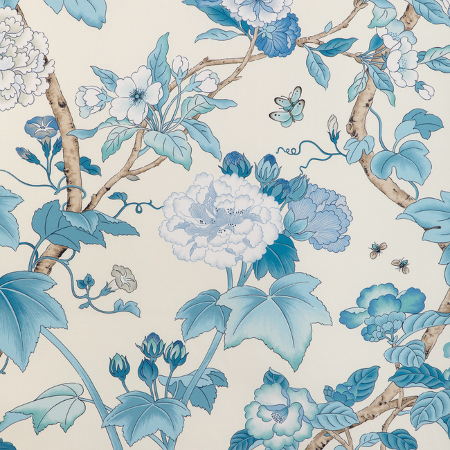 LEE JOFA GARDEN WALK GARDENIA PRINT - DELFT/SKY 2023143.155.0