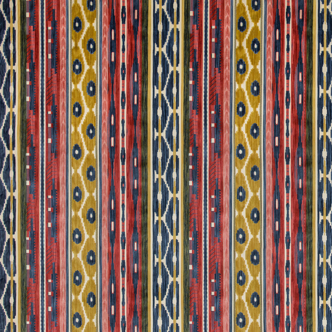 LEE JOFA HARLINGTON VELVETS DESNING VELVET - RED/BLUE 2019117.195.0