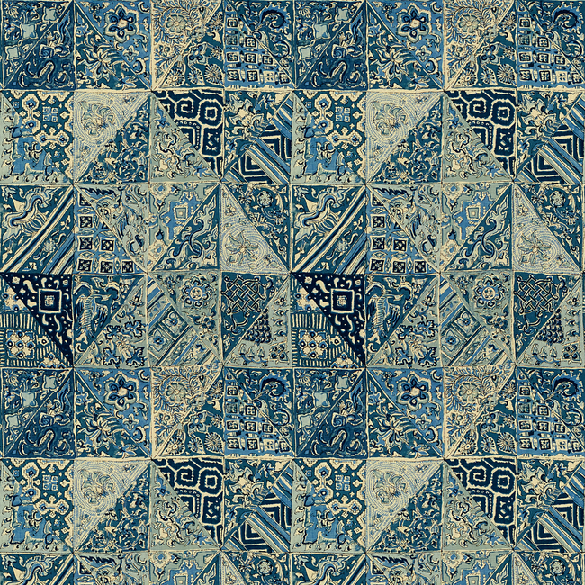 LEE JOFA INDIAN BLOCKS - BLUES 2013139.515.0 - Limited Stock