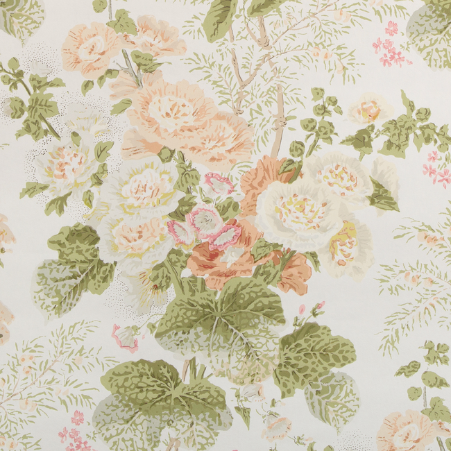 LEE JOFA LEE JOFA 200 WALLCOVERING GRAND ALTHEA WP - APRICOT/MOSS P2023115.312.0