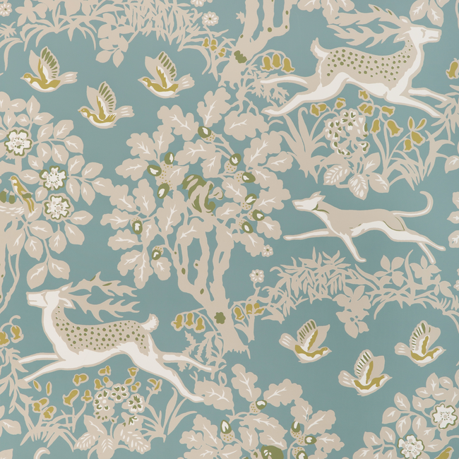 LEE JOFA LEE JOFA 200 WALLCOVERING MILLE FLEUR WP - LAKE P2017104.353.0