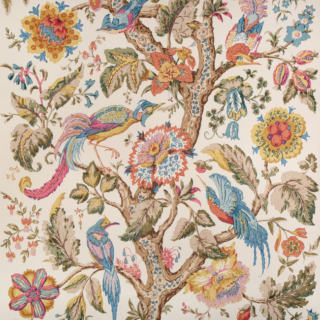 LEE JOFA LEE JOFA 200 WALLCOVERING TREE OF LIFE WP - DENIM/BERRY P2023114.519.0
