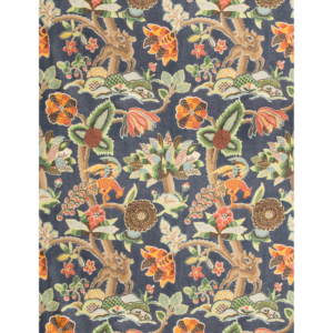 Leyland Print - Blue/multi upholstery fabric swatch