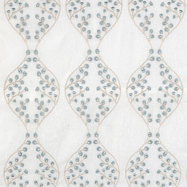 LEE JOFA LILLIE SHEER - IVORY/BLUE 2021130.516.0