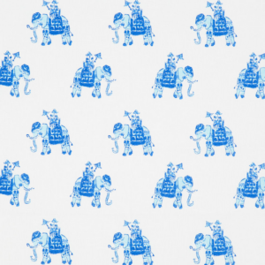 Lilly Pulitzer Bazaar - White/beach upholstery fabric swatch