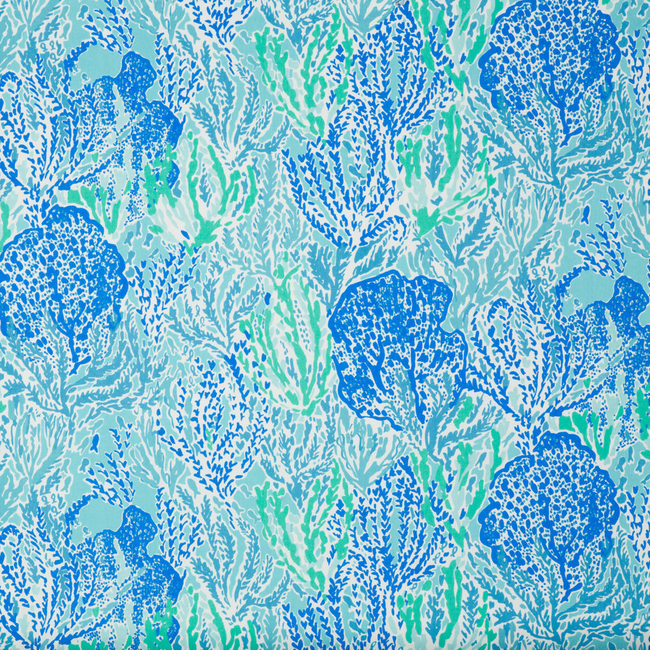 LEE JOFA LILLY PULITZER LET'S CHA CHA - SHORELY BLUE 2016111.513.0 - Limited Stock