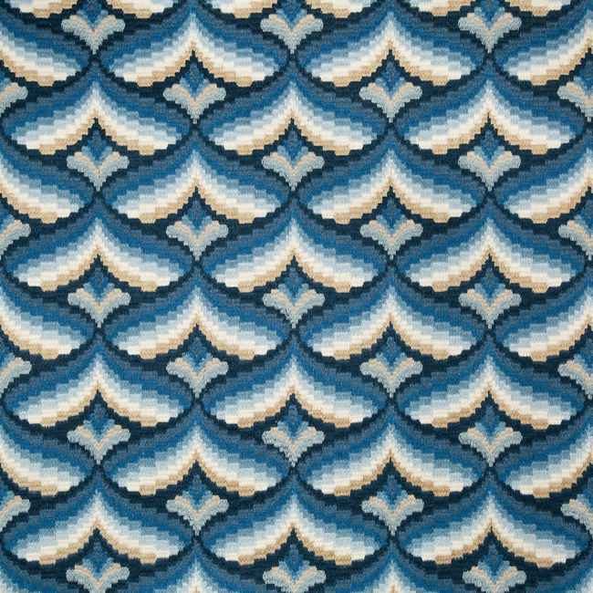 LEE JOFA MANOR HOUSE GILES EMBROIDERY - INDIGO 2019106.155.0