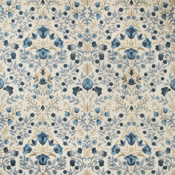 LEE JOFA MANOR HOUSE LUXFORD EMBROIDERY - INDIGO 2019110.155.0