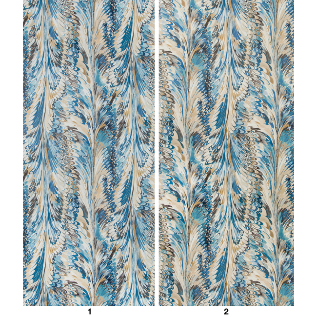 LEE JOFA MANOR HOUSE WALLPAPER TAPLOW PAPER - NAVY/SLATE P2019103.155.0