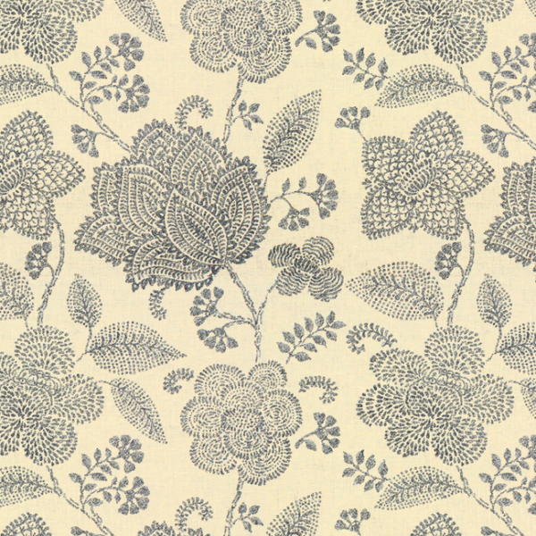LEE JOFA MEDINA - INDIGO upholstery fabric swatch for sample-first furniture planning