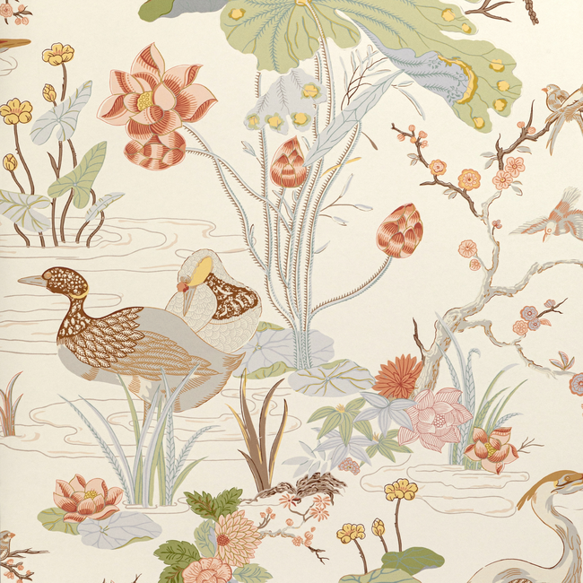 LEE JOFA MINDORO WALLPAPER LUZON PAPER - APRICOT P2020105.223.0