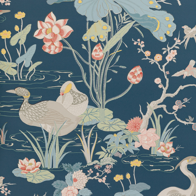 LEE JOFA MINDORO WALLPAPER LUZON PAPER - SAPPHIRE P2020105.507.0