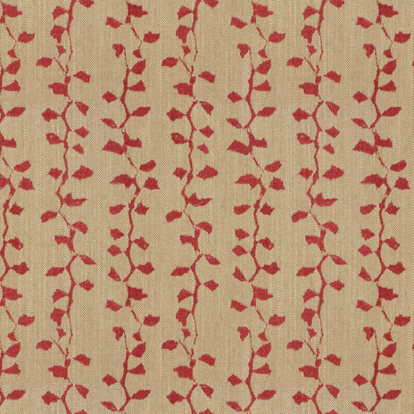 LEE JOFA MODERN ALLEGRA HICKS ISLANDS COLLECTION JUNGLE - RUBY upholstery fabric swatch for sample-first furniture planning