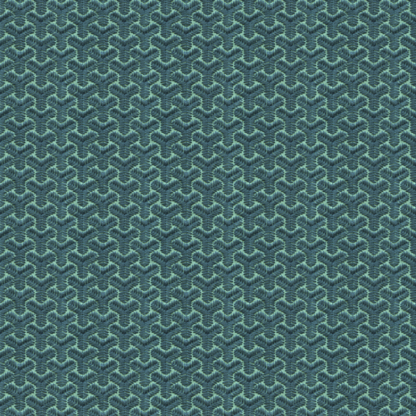 LEE JOFA MODERN DAVID HICKS BY ASHLEY HICKS VOLUME 3 CHENGTUDOOR EMB - BLUE/AQUA GWF-3320.513.0