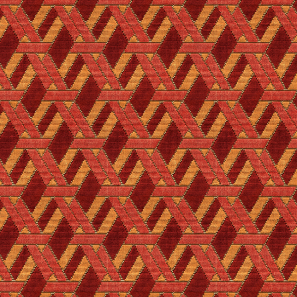 LEE JOFA MODERN DAVID HICKS BY ASHLEY HICKS VOLUME 3 WELBECK - RED/ORANGE GWF-3311.922.0 - Discontinued