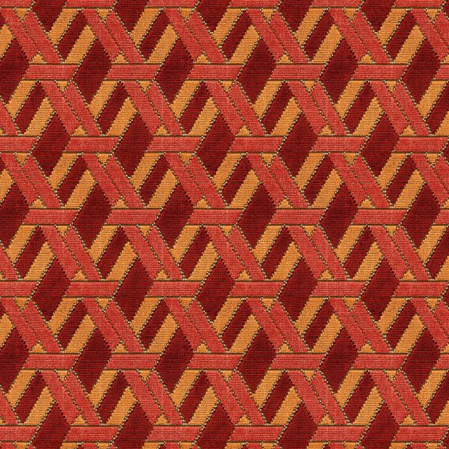 LEE JOFA MODERN DAVID HICKS BY ASHLEY HICKS VOLUME 3 WELBECK - RED/ORANGE GWF-3311.922.0 - Discontinued