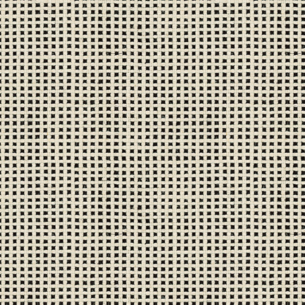 LEE JOFA MODERN KELLY WEARSTLER III KUMANO WEAVE - IVORY/ONYX upholstery fabric swatch for sample-first furniture planning