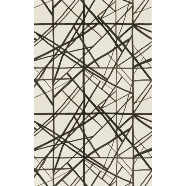 LEE JOFA MODERN KELLY WEARSTLER IV CHANNELS VELVET - EBONY/IVORY GWF-3731.18.0
