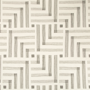 Modern Kelly Wearstler Iv Pastiche - Chalk/jet upholstery fabric swatch